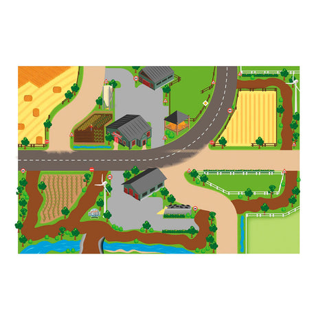 Tappetino da gioco per bambini con mappamondo Farm XXL