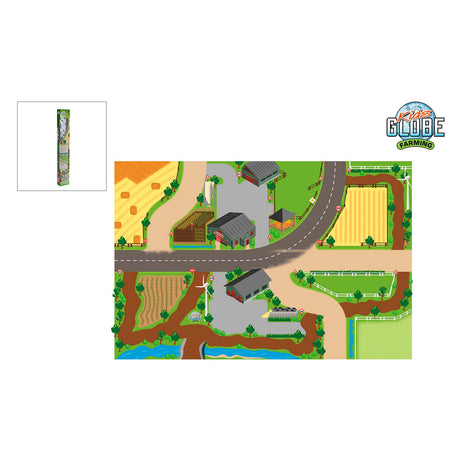 Tappetino da gioco per bambini con mappamondo Farm XXL
