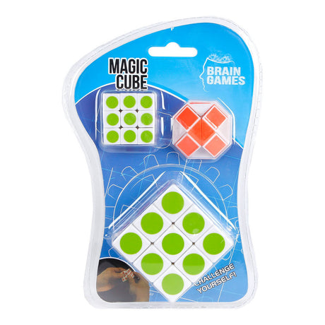 Set di 3 cubi puzzle Van Manen - giocattoli rompicapo per bambini.
