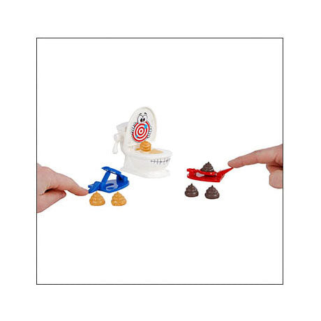 Cacca tiro alla toilette, gioco da ragazzi, divertente gioco da tavolo per bambini.
