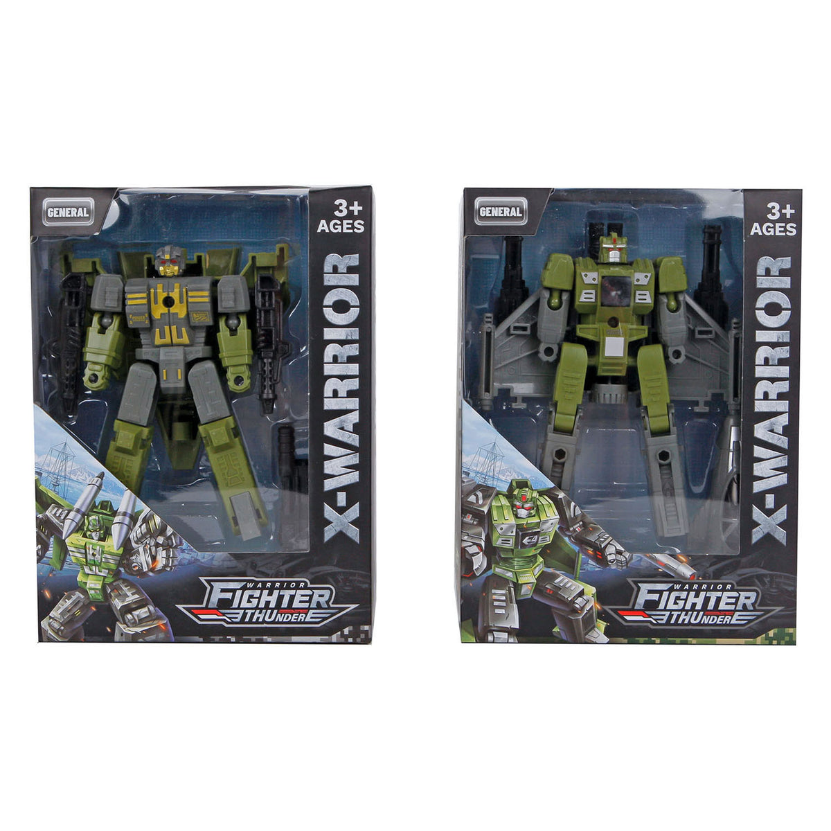 Trasforma robot x-warrior, 12 cm