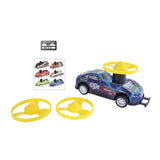 Roadstarblasters punzona e gira l'auto acrobatica pressofusa con funzione pull back.