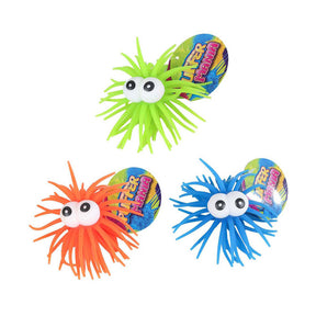Palla Puffer Mania con occhi, 12 cm