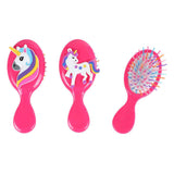 Spazzola per capelli unicorno, 12 cm