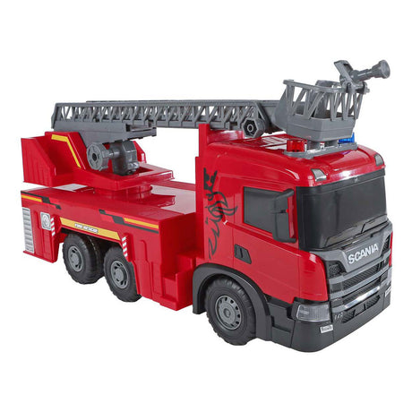 2 giochi Scania camion dei pompieri con attrito con luci e suoni