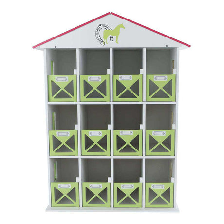 Mappamondo per bambini, hotel con scuderia per cavalli con 12 scatole 1:24 19x41x53 cm
