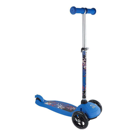Monopattino street rider a 3 ruote con manubrio regolabile abec 7 blu