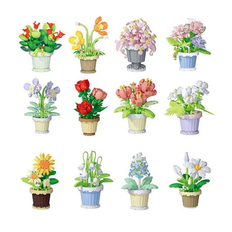 Set per la costruzione di fiori in vaso - 365 pz.