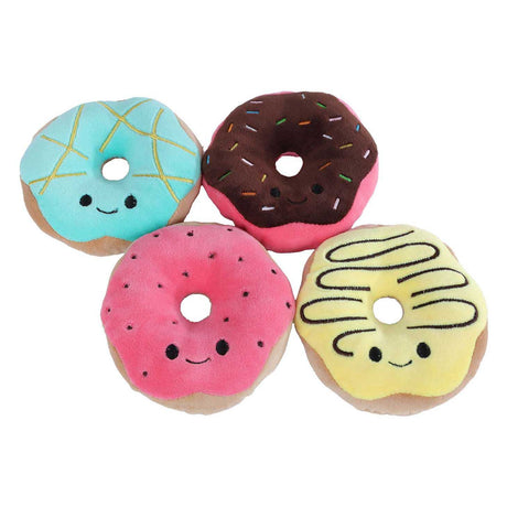 Soffice peluche menù con 4 ciambelle - 40 cm