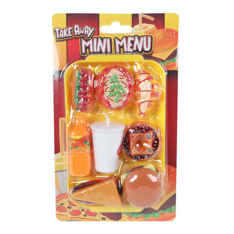 Set da gioco con mini menu fast food