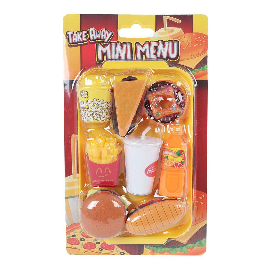 Set da gioco con mini menu fast food