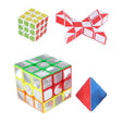 Set di cubi puzzle Brain Games - 4 pezzi - giocattoli educativi.