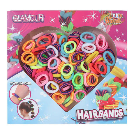 Fasce per capelli Glamour loom - 150 pz.