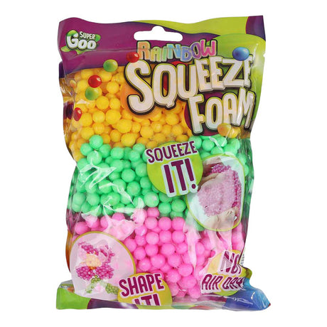 Argilla con perline in schiuma arcobaleno super goo