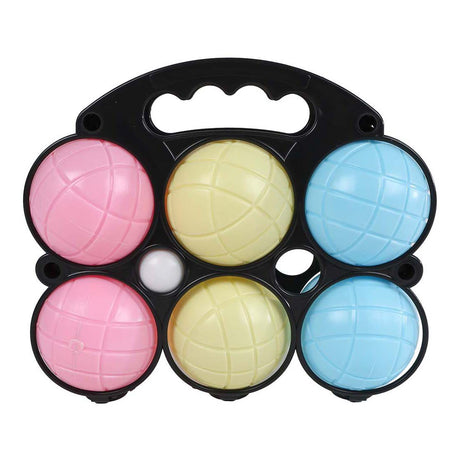 Van Manen Veenendaal BV Lobbes jeu de boules set 6 palline di plastica per bambini, giocattoli da esterno.