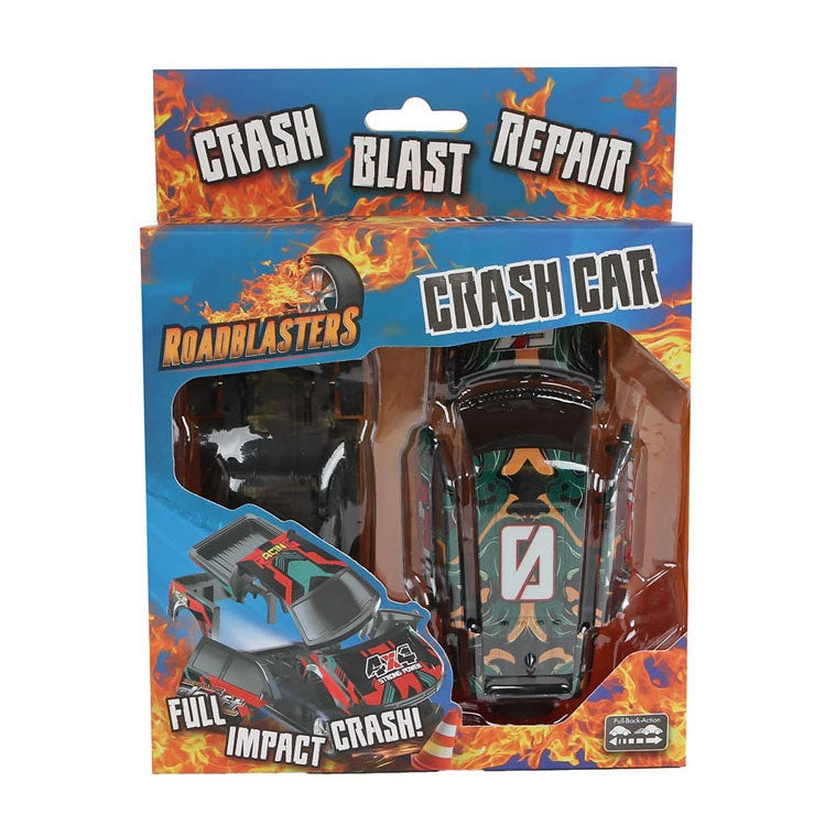 I roadblaster urtano e schiantano l'auto tirando indietro 6ass 12 cm