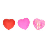 Cuori sensoriali squishy 3 pezzi 4 cm