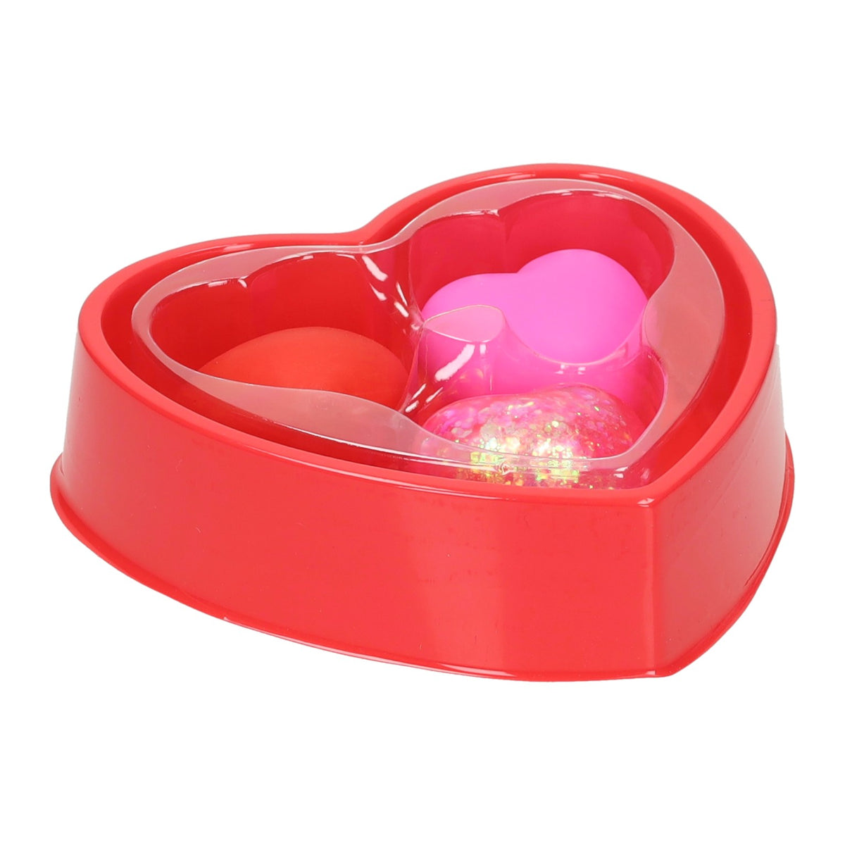 Cuori sensoriali squishy 3 pezzi 4 cm