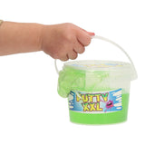 Van manen secchiello per slime mastice xxl glitter junior 350 grammi blu