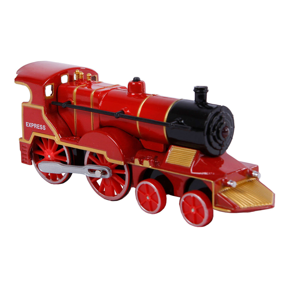 Locomotiva pressofusa a 2 giochi con luci e suoni, 14 cm