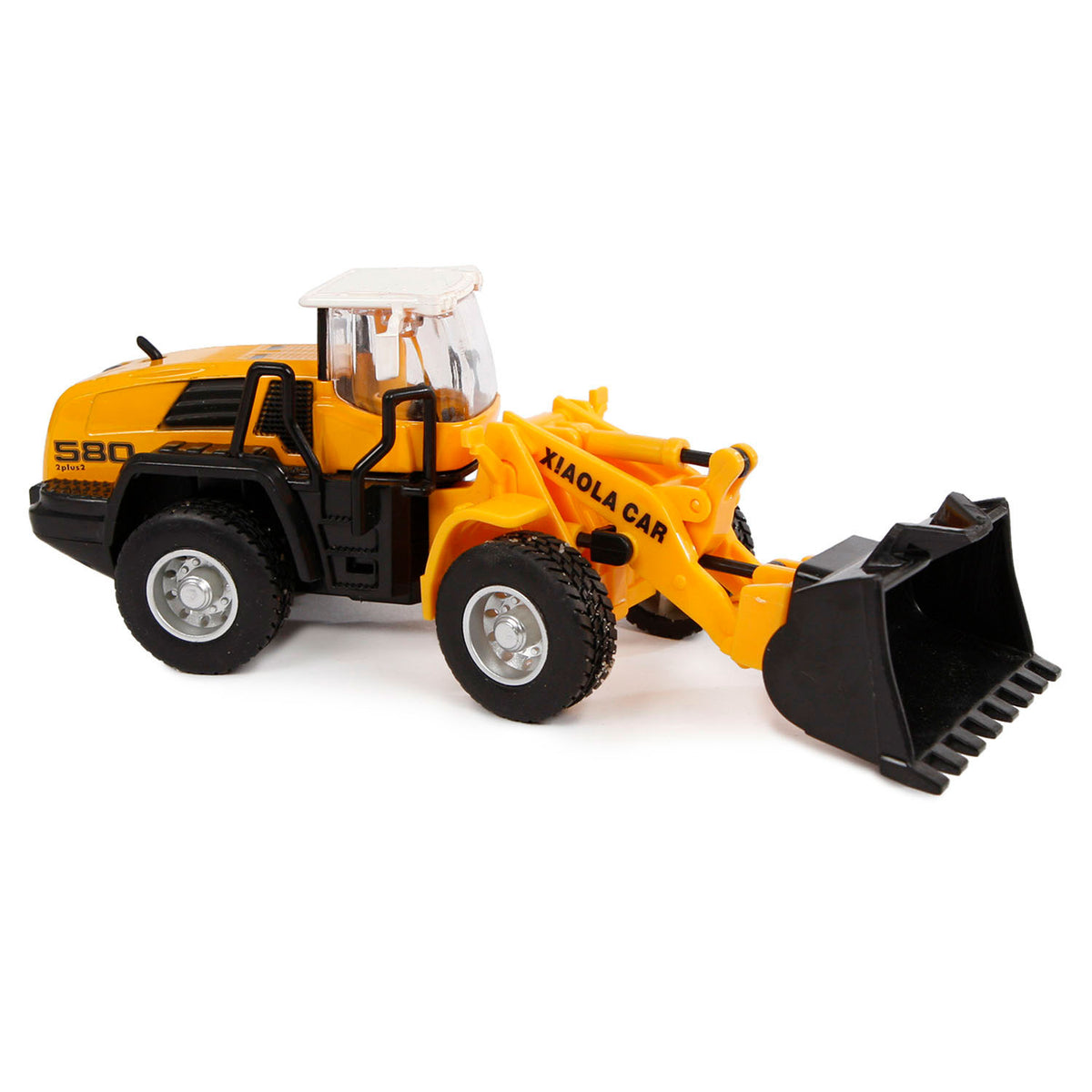 Pala pull-back 2 giochi 16 cm gialla