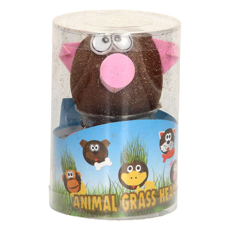 Toys Amsterdam Grass Friends Maiale Junior 12,5 cm in feltro marrone