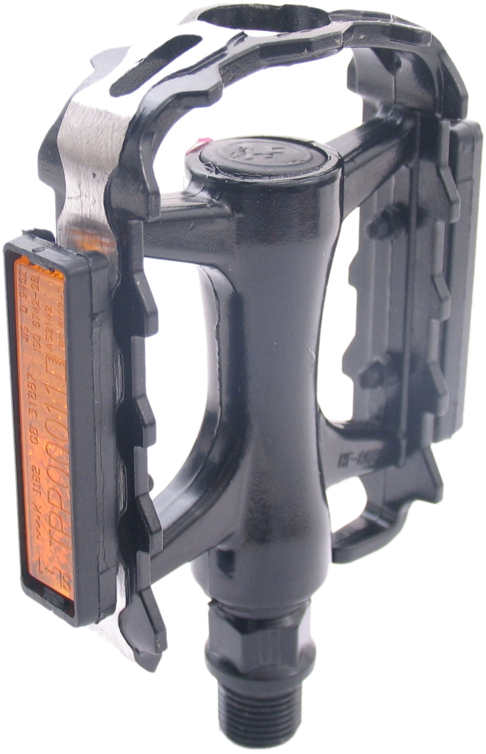 Set di pedale del bordo MTB basso profilo con alluminio laterale polacco nero