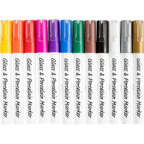 Azienda creativa https: www.cchobby.nl pennarelli per vetro-porcellana-linea spessore-1-2-mm-semi-opachi-vari-colori-12 pezzi-1-scatola