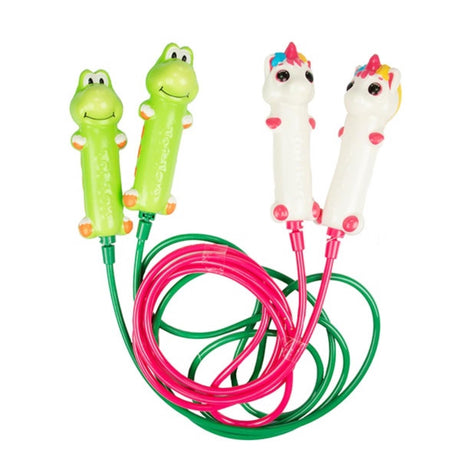 Toi-toys toi giocattoli gioca con la corda per saltare con manico per animale 230 cm 2 assortiti
