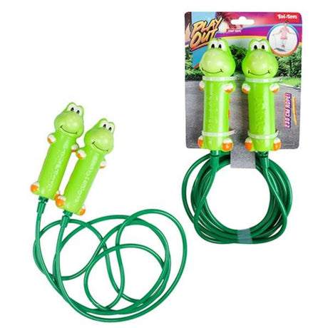 Toi-toys toi giocattoli gioca con la corda per saltare con manico per animale 230 cm 2 assortiti