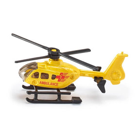 Siku 0856, giocattolo per elicottero ambulanza, metallo plastica