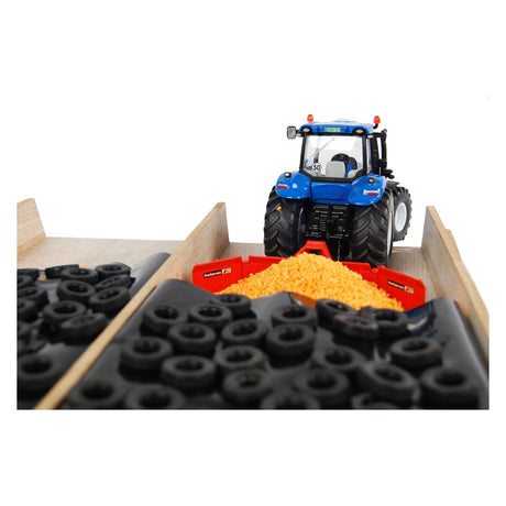 Silo con slot per mappamondo per bambini in legno 1:32