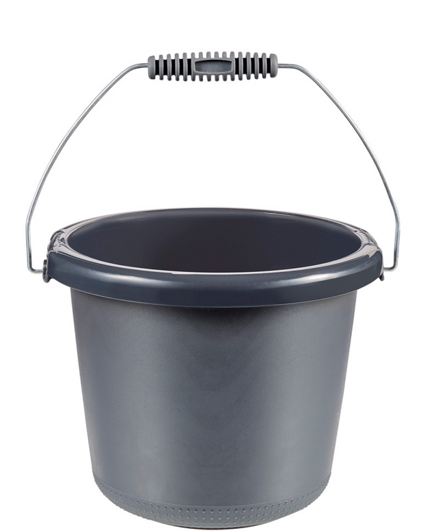 Secchio Curver 5 litri con manico in acciaio, antracite, diametro 24x19cm