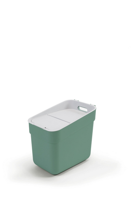 Pattumiera pronta raccolta Curver 20 litri - verde grigio chiaro