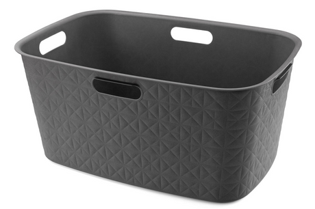 Cesto portabiancheria Curver softex 45l antracite 57x37x27cm