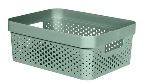 Curver infinity opbergbox dots 17l - groen