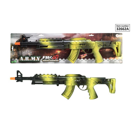 Toi-toys fucile a cricchetto alfafox ak47 nero verde
