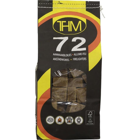 Fire-up thm accendifuoco marrone FSC sacchetto da 72 pezzi