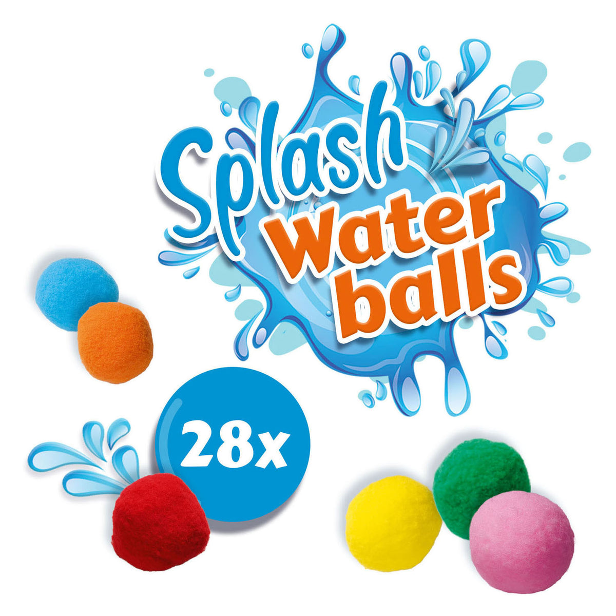 Ses creative - palline d'acqua - palloncini riutilizzabili - possono essere usati asciutti e bagnati - colori allegri - 28 palline per set - alternativa ai palloncini d'acqua - gioco estivo all'aperto - giocattoli da piscina