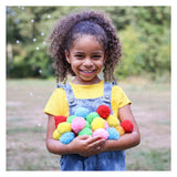 Ses creative - palline d'acqua - palloncini riutilizzabili - possono essere usati asciutti e bagnati - colori allegri - 28 palline per set - alternativa ai palloncini d'acqua - gioco estivo all'aperto - giocattoli da piscina