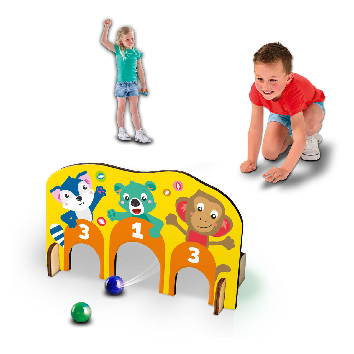 Ses gioco di biglie - cancelli in legno