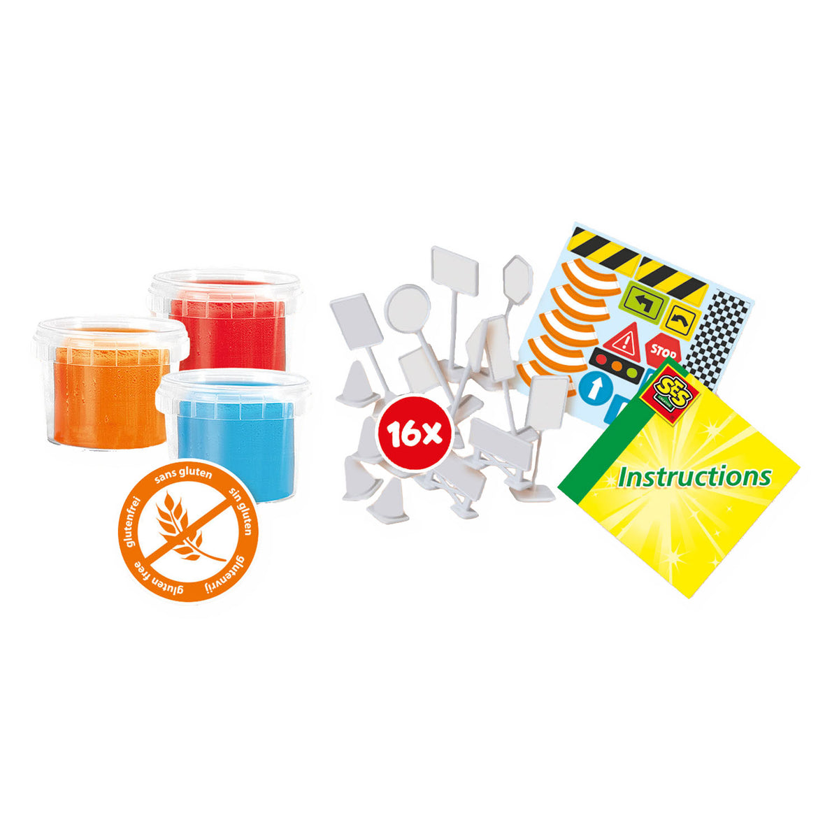 Ses creative ses clay traffic - 3 vasi di terracotta