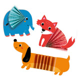 Sono creativi con gli animali origami a zig zag