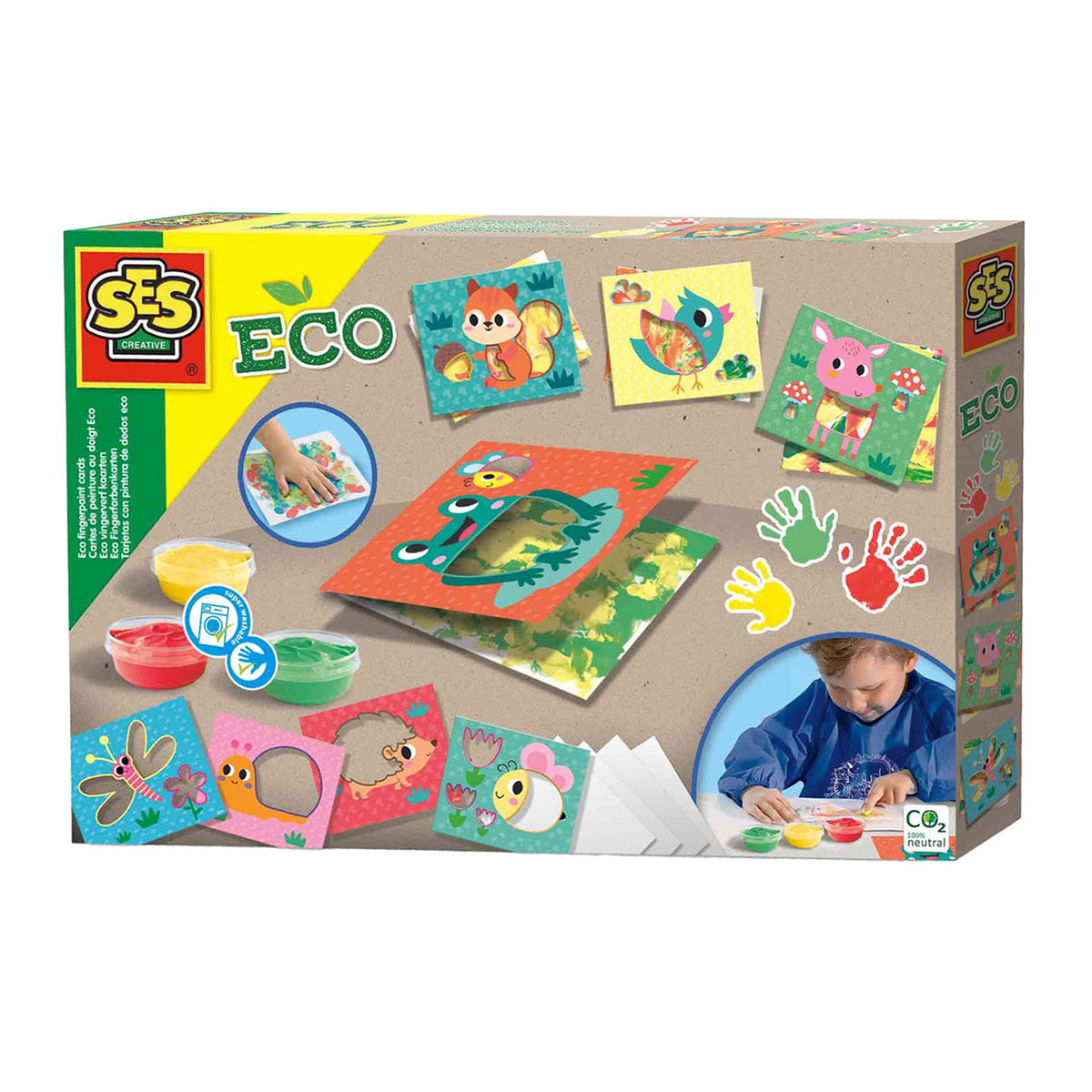 Ses creative ses carte ecologiche per pittura con le dita