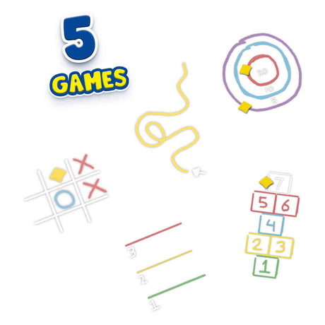 Ses creative ses giochi con il gesso sul marciapiede 5in1