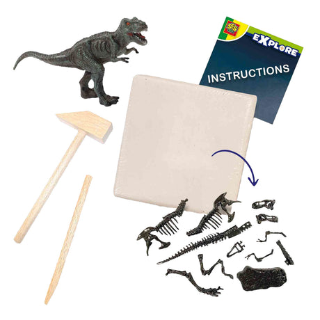 SES Explore Dino e scheletro scavato 2in1 - t -rex