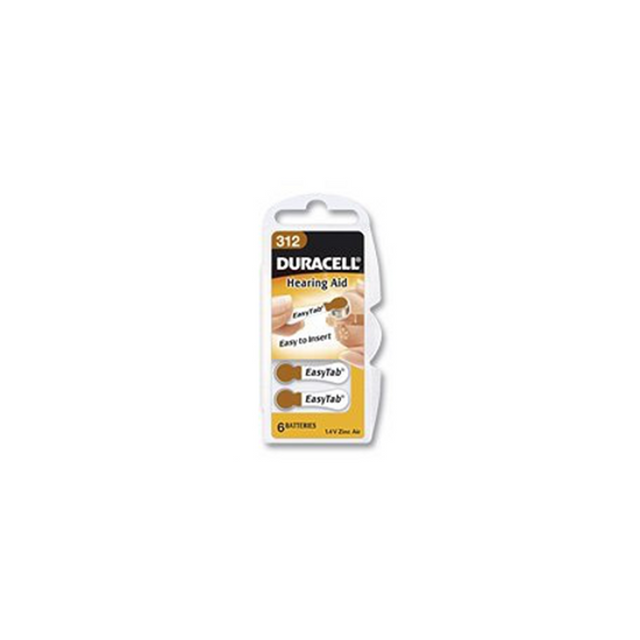 Batteria per apparecchi acustici Duracell da312 1,4v