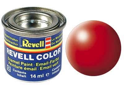 Vernice Revell per modellismo numero 332 rosso brillante satinato opaco
