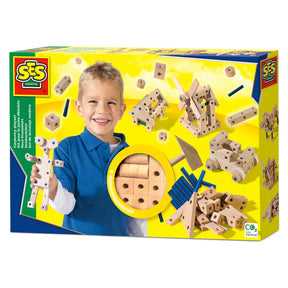 Set di sei lavori manuali in legno