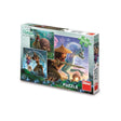 Puzzle Dinotoys - Disney Raya e i suoi amici - 3 x 55 pezzi